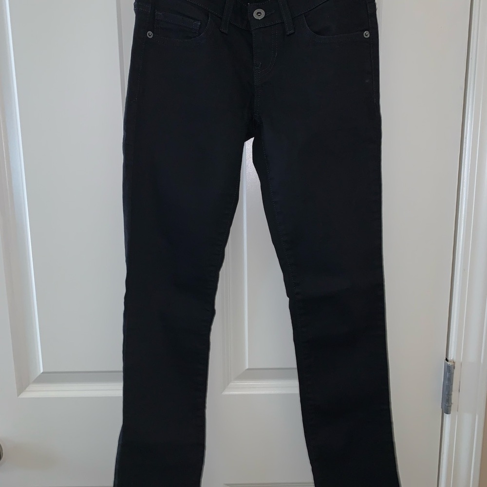 Guess Black Ankle Cropped Jeans